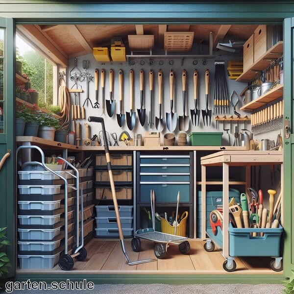 Gartenwerkzeuge clever verstauen