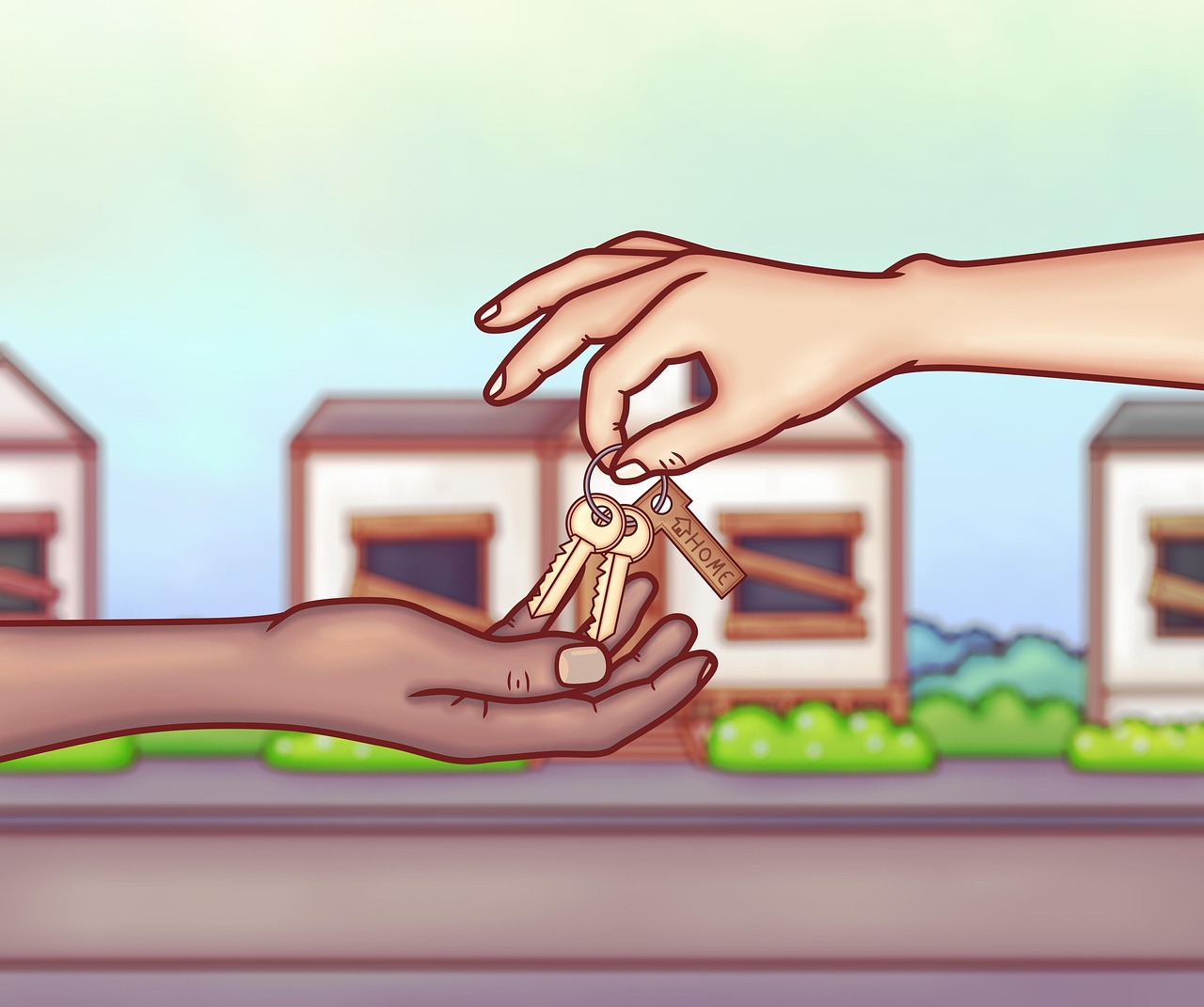 real estate, keys, purchase, business, sale, trade, people, abandoned, housing, houses, restoration, home, entrepreneur, delivery, hands