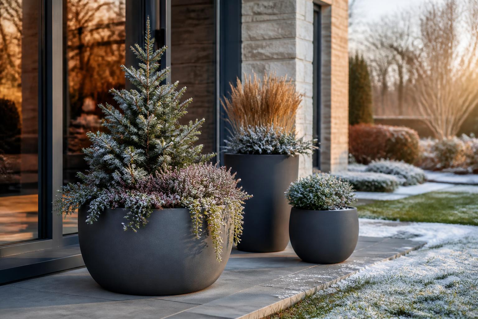 Frostfeste Design-Blumenkübel für den Außenbereich Blumenkübel prägen einen Außenbereich stärker, als man