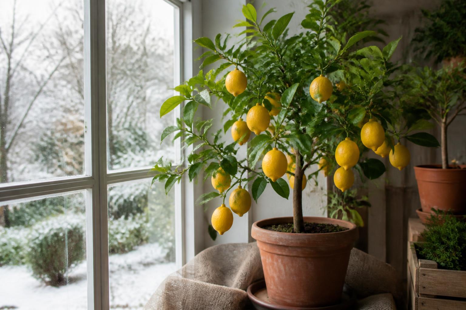 Zitronenbaum überwintern: Zitruspflanzen richtig schützen