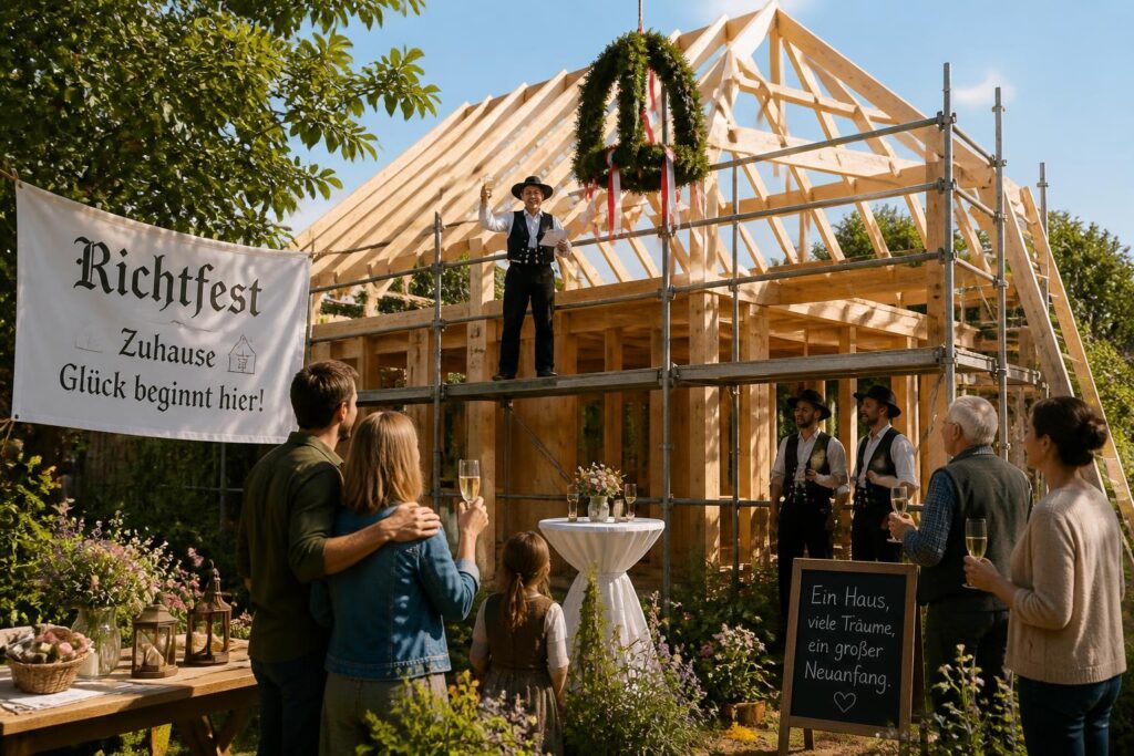 Die besten Ideen für das feierliche Richtfest im eigenen Garten