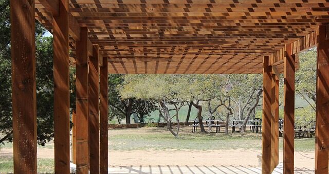 Pergola aus Holz